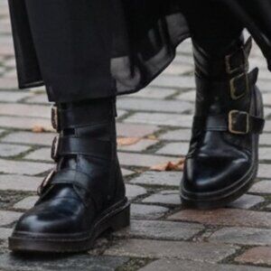 STEVE MADDEN "McBeth" boots moto steampunk cosplay combat - 7.5